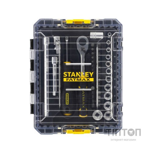 Набір інструментів Stanley FatMax Maxi Drive торцевих 1/4", шестигранний, 48 шт., кейс (FMMT98101-0)