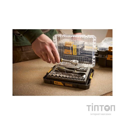 Набір інструментів Stanley FatMax Maxi Drive торцевих 1/4", шестигранний, 48 шт., кейс (FMMT98101-0)