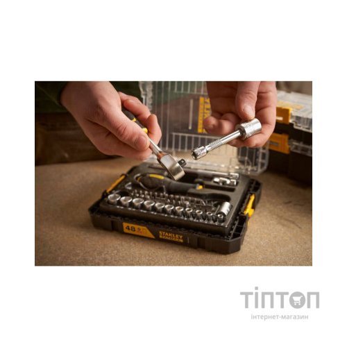 Набір інструментів Stanley FatMax Maxi Drive торцевих 1/4", шестигранний, 48 шт., кейс (FMMT98101-0)