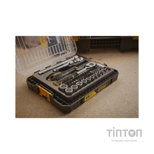 Набір інструментів Stanley FatMax Maxi Drive торцевих 1/4", шестигранний, 48 шт., кейс (FMMT98101-0)