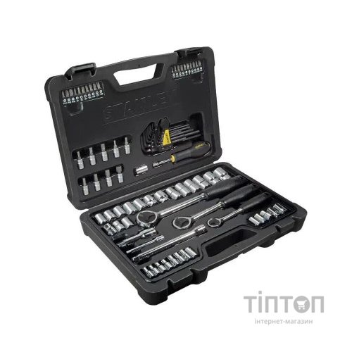 Набір інструментів Stanley Maxi-Drive торцевих 1/4", 3/8", 1/2", 80 предм. (STHT0-73930)