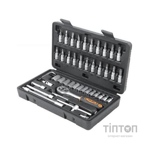 Набір інструментів Tolsen головок торцевих 1/4" 46 предметів "ПРОФІ" (15138)