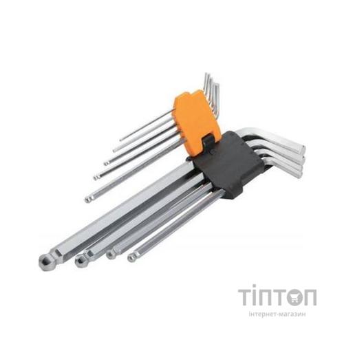 Набір інструментів Tolsen подовжених ключів Torx з отвором 9 шт Т10-Т50 (20057)