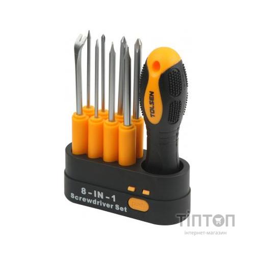 Набір інструментів Tolsen змінних викруток 8-в-1, храпова рукоятка (20039)