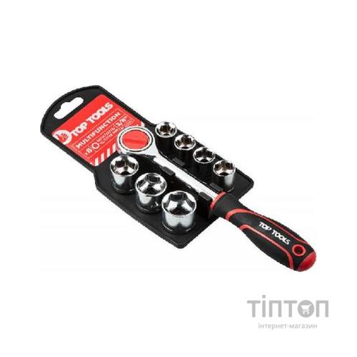 Набір інструментів Top Tools змінних головок торцевих 38D142, 3/8", 8 шт. (38D142)