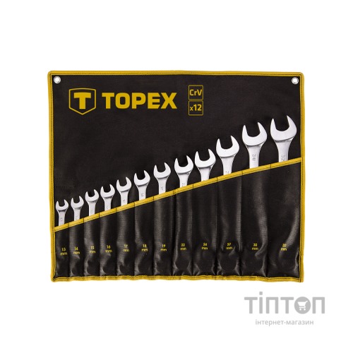 Набір інструментів Topex ключей комбинированных 13 -32 мм, 12 шт. (35D758)