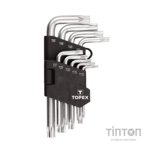 Набір інструментів Topex ключі шестигранні Torx T10-T50, набір 9 шт.*1 уп. (35D960)