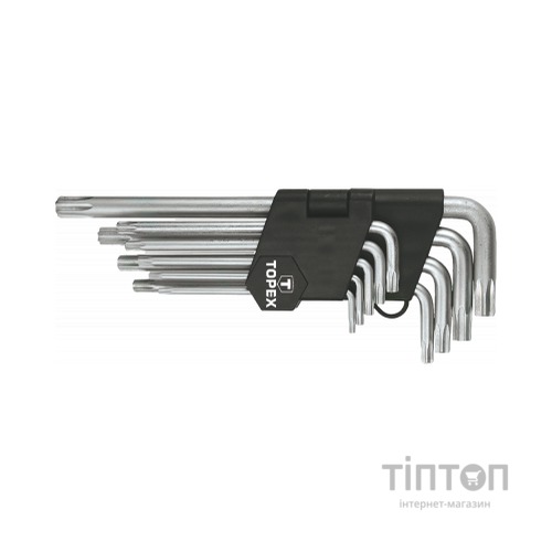 Набір інструментів Topex ключі шестигранні Torx T10-T50, набір 9 шт.*1 уп. (35D961)