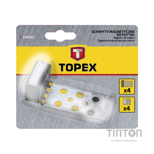 Набір інструментів Topex магніти для кахельної плитки 4 шт. (16B480)