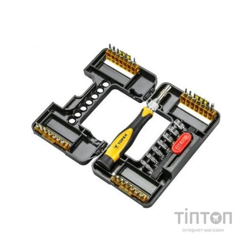 Набір інструментів Topex насадок с держателем, 37 ед. (39D343)