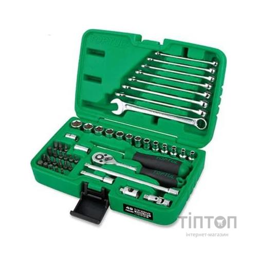 Набір інструментів Toptul 1/4" + ключі 49од. (GCAI4901)