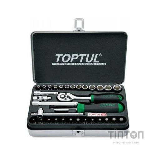 Набір інструментів Toptul для автомобіліста 1/4" 32од. (GCAD3204)