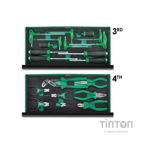 Набір інструментів Toptul для СТО у ящику (Pro-Line) 3 секціі 82од. (GCAZ0016)