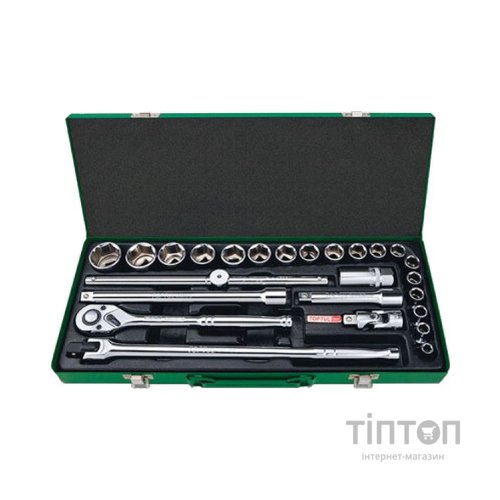 Набір інструментів Toptul дюймових 1/2" 25од. (12-гр.) (GCAD2514)