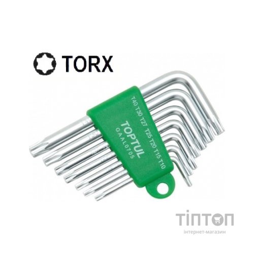 Набір інструментів Toptul ключів TORX Г-обр. T10-T40 7од. (GAAL0705)