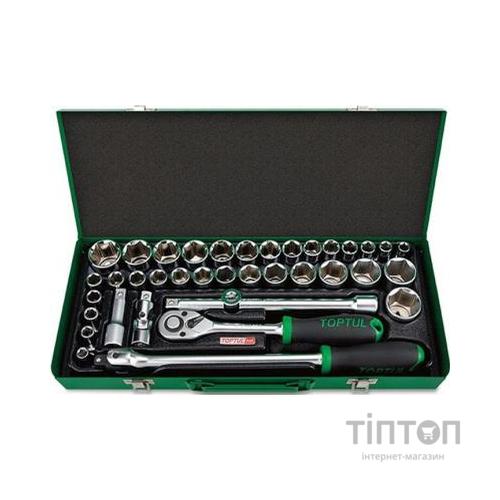 Набір інструментів Toptul комбінований 1/2" 38од. (дюйм+метр.) (GCAD3803)