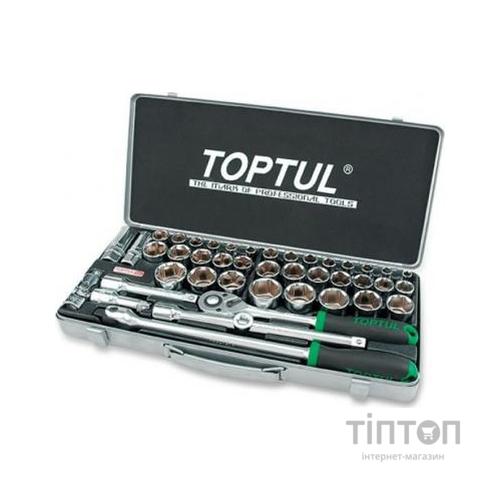 Набір інструментів Toptul комбінований 1/2" 43од. (дюйм+метр.) (GCAD4303)