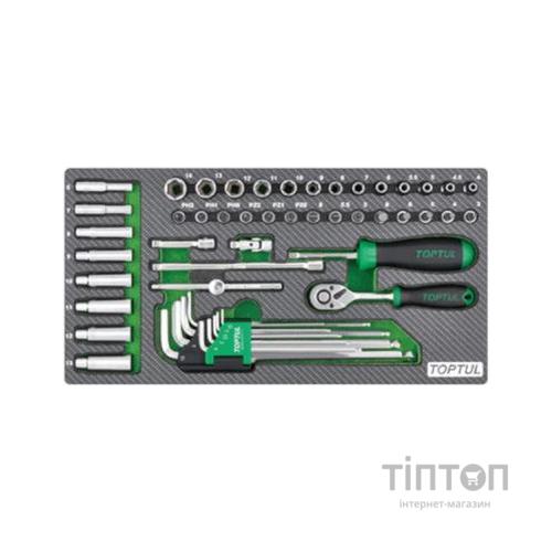 Набір інструментів Toptul комбінований 1/4" 50од. (GEA5004)