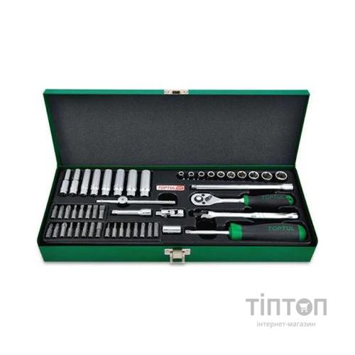 Набір інструментів Toptul професійний 1/4" 50од. (12-гр.) (GCAD5004)