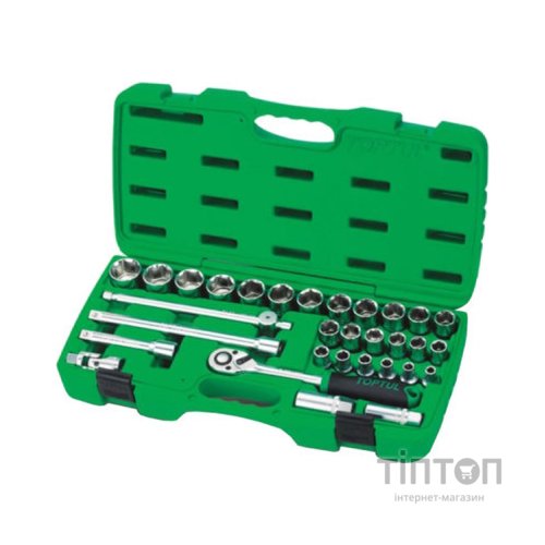 Набір інструментів Toptul в чемодані 1/2" 31од. (GAAI3103)