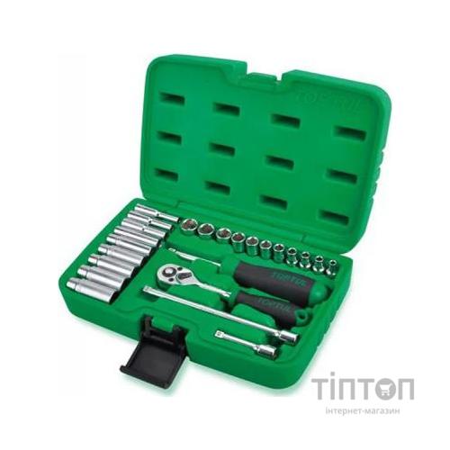 Набір інструментів Toptul в кейсі 1/4" 24од. (GCAI2403)