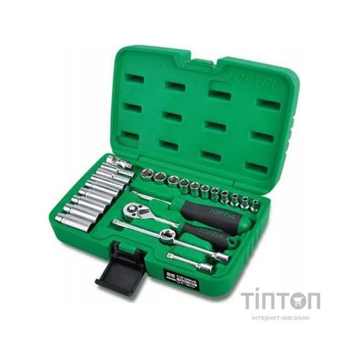 Набір інструментів Toptul в кейсі 1/4" 25од. (GCAI2501)