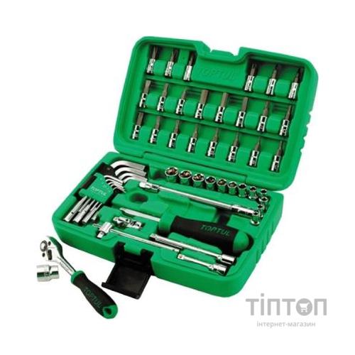 Набір інструментів Toptul в кейсі 1/4" 51од. (GCAI5101)