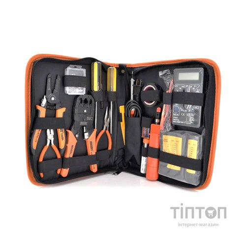 Набір інструментів Voltronic 17 найменувань (JM-P15, JM-CT4-12, JM-CT4-3, Stripper, мультиметр, тестер, паяльник) (YT-JM-P15)