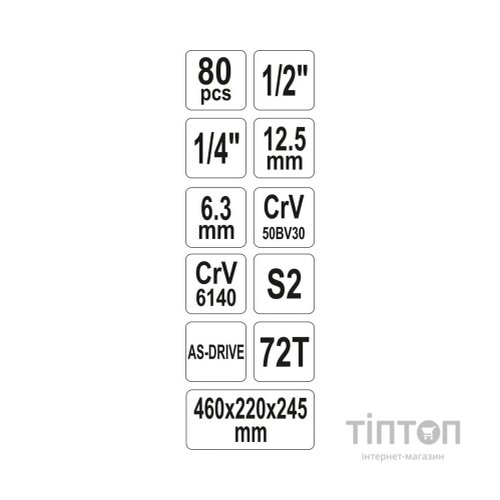 Набір інструментів Yato YT-38951
