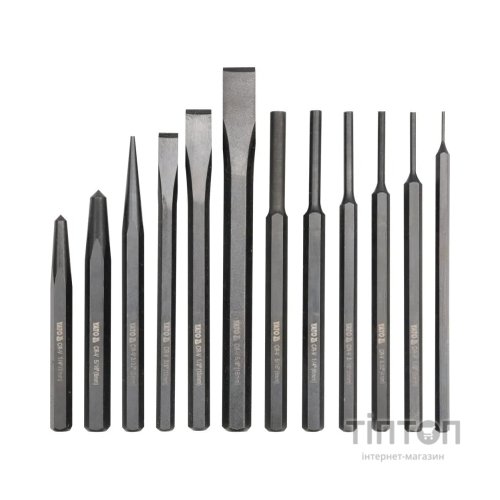 Набір інструментів Yato зубил і кернів 12 шт. (YT-4714)