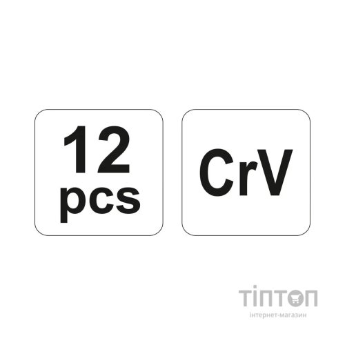 Набір інструментів Yato зубил і кернів 12 шт. (YT-4714)