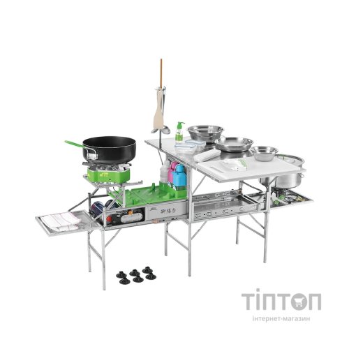 Набір кемпінгових меблів Naturehike портативна кухня зі столом та посудом BRS-96 (BRS-96)