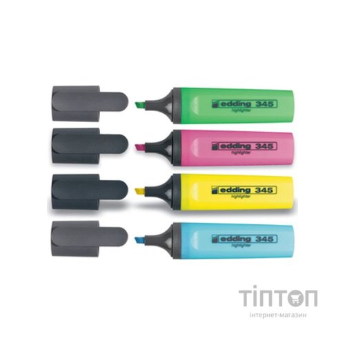 Набір маркерів Edding Набір текстових Highlighter 2-5 мм 4 шт Кольорові (e-345/4/SE)