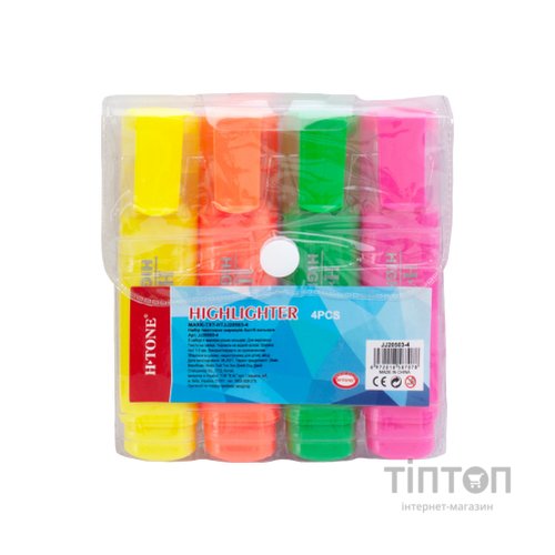 Набір маркерів H-Tone набір текстових 1-5 мм, 4 кольори (MARK-TXT-HTJJ20503-4)