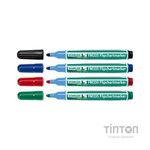 Набір маркерів Stanger набір з 4-х для фліпчартів 1-3 мм (713004)
