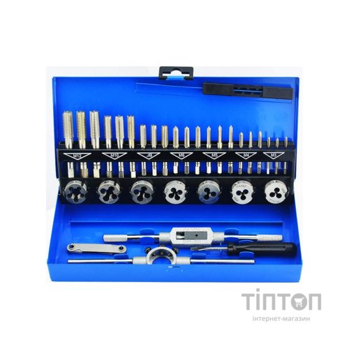 Набір мітчиків і плашок Werk мітчиків та плашок 32 од. (римачі 2шт., різьбомір, викрутка) (122733)