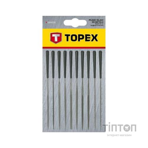 Набір напилків Topex игольчатые по металлу набор 10 шт. (06A015)