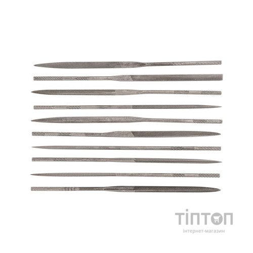 Набір напилків Topex игольчатые по металлу, набор 10 шт. (06A020)