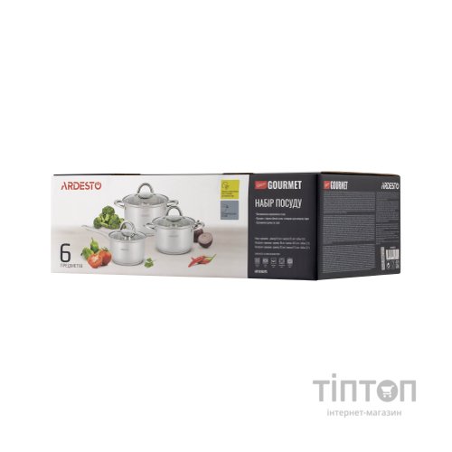 Набір посуду Ardesto Gemini Gourmet Andria 6 пред (AR1906GPS)