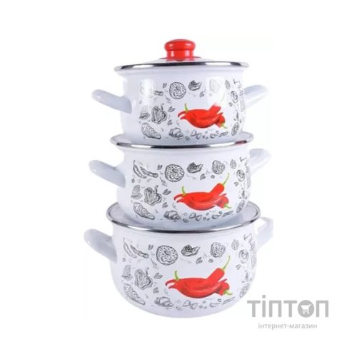 Набір посуду Gusto "Перчинка" Б (GT-T-3-WP)