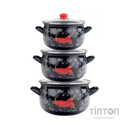 Набір посуду Gusto "Перчинка" (GT-T-3-P)