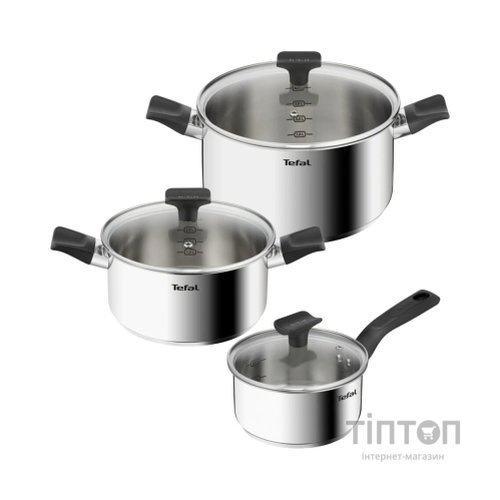 Набір посуду Tefal Delicious, 6предметів, нержавіюча сталь, бакеліт, скло (B925S655)