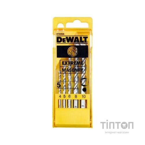 Набір свердл DeWALT EXTREME по кирпичу, 5шт, d=4,5,6,8,10м (DT6956)