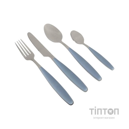 Набір туристичного посуду Gimex Cutlery Colour 16 Pieces 4 Person Blue (6910171)
