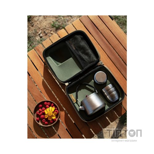 Набір туристичного посуду Naturehike чайний NH20CJ007 титан (6927595749630)