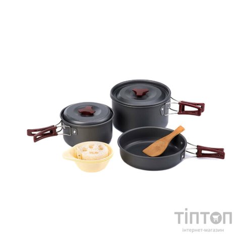 Набір туристичного посуду Naturehike NH15T203-G 3-4 NH Сarbon (6927595787205)