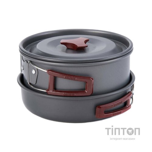 Набір туристичного посуду Naturehike NH15T203-G 3-4 NH Сarbon (6927595787205)