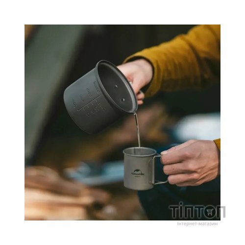 Набір туристичного посуду Naturehike NH18T018-G, алюміній, 2 каструлі, 2 кришки (6927595785515)