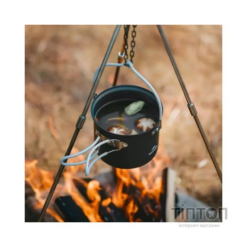 Набір туристичного посуду Naturehike NH18T018-G, алюміній, 2 каструлі, 2 кришки (6927595785515)