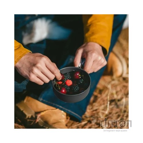 Набір туристичного посуду Naturehike NH18T018-G, алюміній, 2 каструлі, 2 кришки (6927595785515)